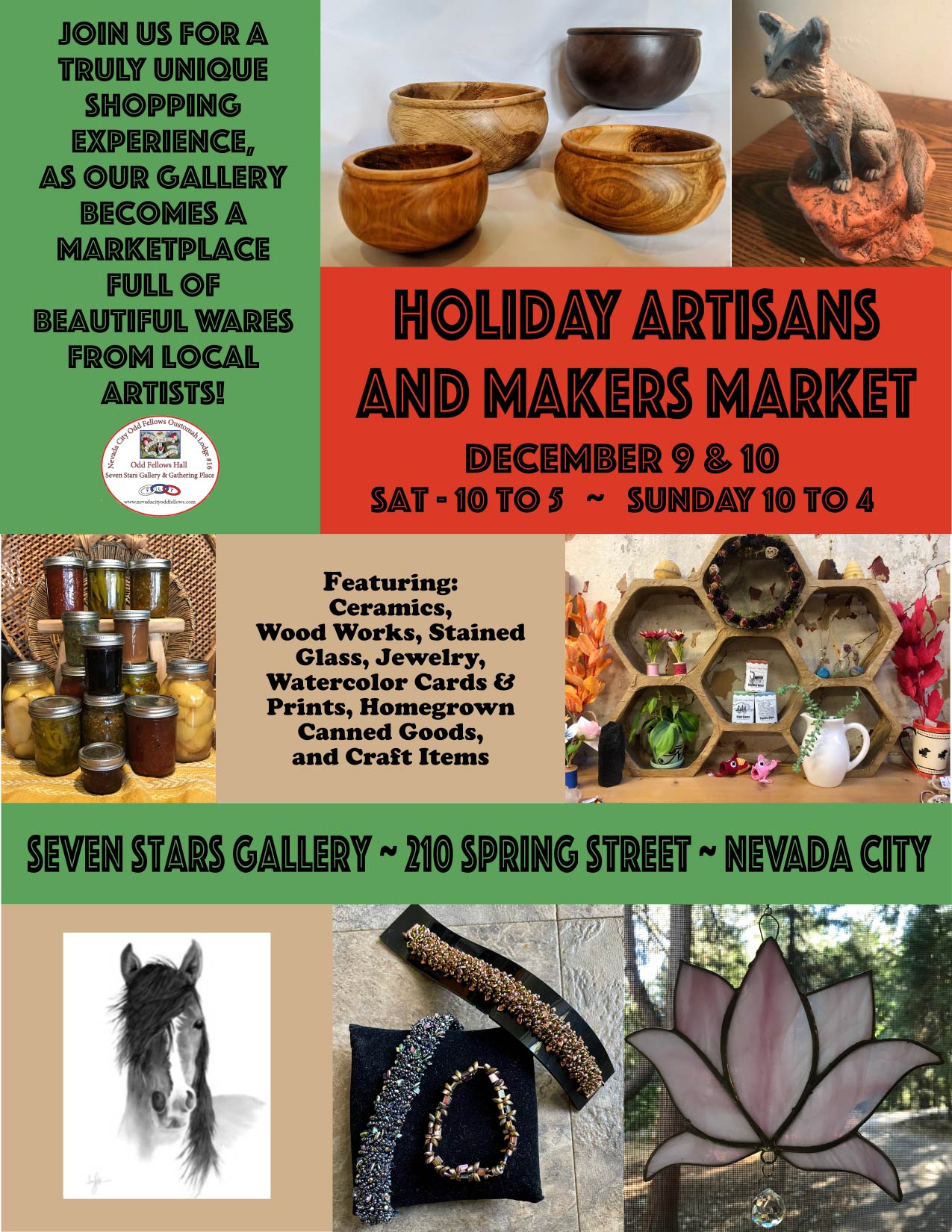 On Sunday 14 January from 11 AM to 5 PM the Nevada City Odd